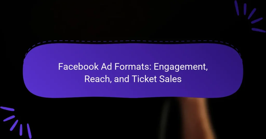 Facebook Ad Formats: Engagement, Reach, and Ticket Sales