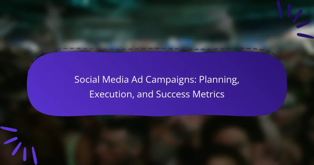 Social Media Ad Campaigns: Planning, Execution, and Success Metrics
